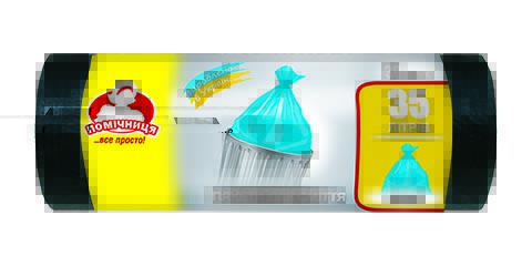 Пакети для сміття ТМ "Помічниця" 35л 30шт 50см х 60см,